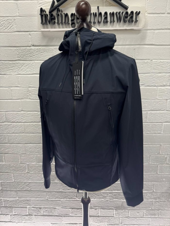CP Company  002A C.P. Shell-R Goggle Jacket in Navy. - Image 7