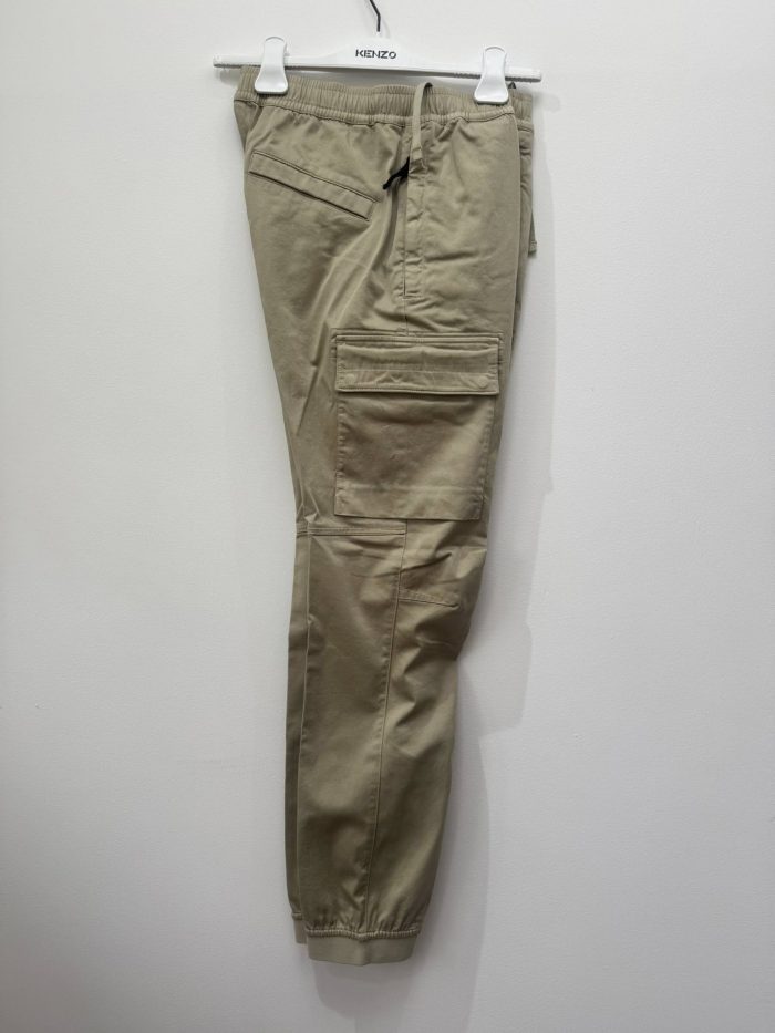 Stone Island 31312 Cargo pants in stretch cotton wool satin in sand - w29" - Image 3