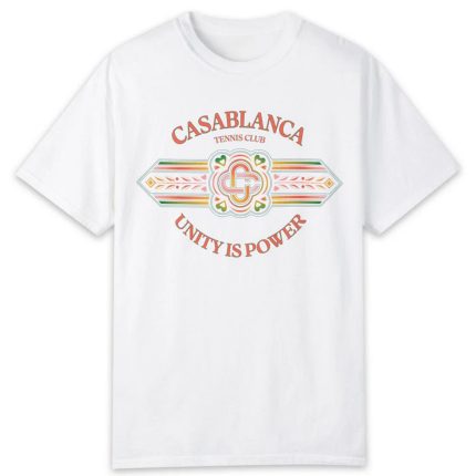 CASABLANCA UNITY IS POWER T-SHIRT MEN'S WHITE