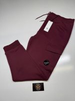 CP COMPANY 017A DIAGONAL RAISED FLEECE JOGGING PANTS IN PORT ROYAL. -  XXL  / w38”