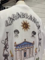 CASABLANCA LE TEMPLE DU SPORT PRINTED T-SHIRT IN WHITE. - Image 7
