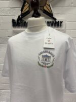 CASABLANCA LE TEMPLE DU SPORT PRINTED T-SHIRT IN WHITE. - Image 9