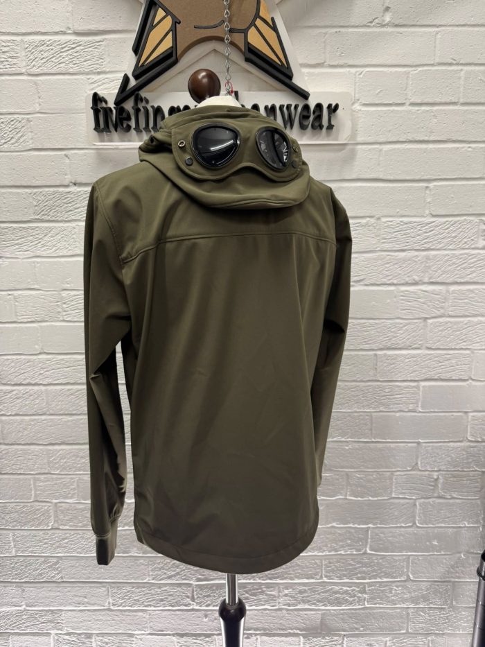 CP Company  002A C.P. Shell-R Goggle Jacket in DK Green - Image 9