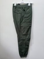 STONE ISLAND 31303 REGULAR FIT STRETCH COTTON TELA PARACADUTE GARMENT DYE CARGO PANTS  -Green V0059 - Image 4