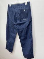 STONE ISLAND 314X3 MARINA PLEATED CANVAS TROUSERS  IN ROYAL BLUE. - Image 4