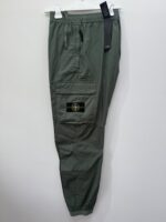 STONE ISLAND 31303 REGULAR FIT STRETCH COTTON TELA PARACADUTE GARMENT DYE CARGO PANTS  -Green V0059 - Image 6