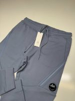 CP COMPANY 017A DIAGONAL RAISED FLEECE JOGGING PANTS IN SKY BLUE - Image 4