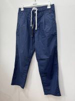 STONE ISLAND 314X3 MARINA PLEATED CANVAS TROUSERS  IN ROYAL BLUE. - Image 6