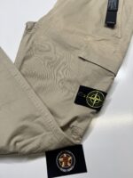STONE ISLAND 30604 STRETCH BROKEN TWILL, GARMENT DYED 'OLD' EFFECT CARGO PANT IN BEIGE -  W36”/L34” - Image 3