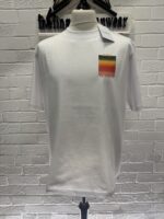 CASABLANCA Gradient Square Logo Printed T Shirt - White 001 - Image 6