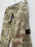 STONE ISLAND 662E1 CARGO PANTS DISSOLVING GRID CAMO ON ECONYL® REGENERATED NYLON ECRU - Image 9