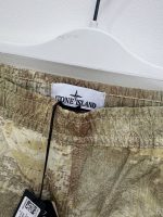 STONE ISLAND 662E1 CARGO PANTS DISSOLVING GRID CAMO ON ECONYL® REGENERATED NYLON ECRU - Image 6