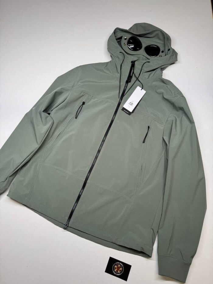 CP Company  002A  C.P. Shell-R Goggle Jacket in Agave Green - Image 1