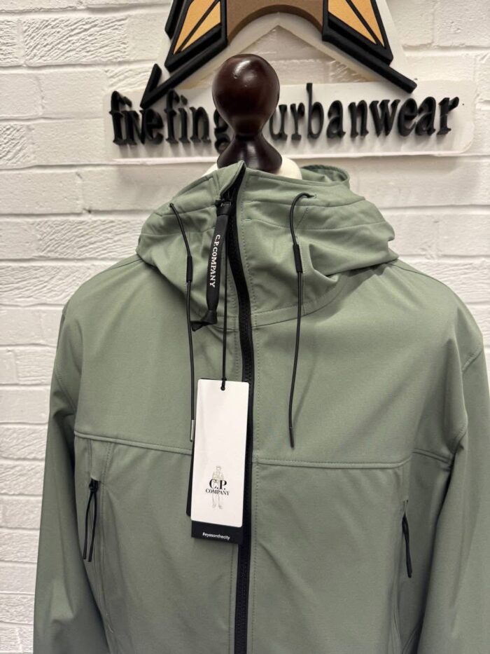 CP Company  002A  C.P. Shell-R Goggle Jacket in Agave Green - Image 6