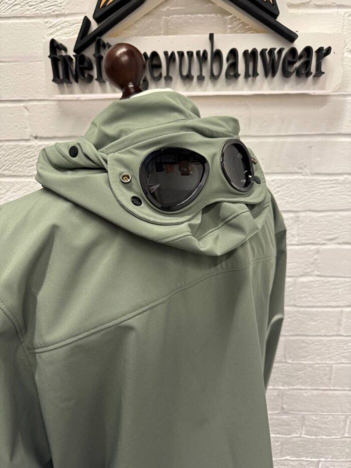 CP Company  002A  C.P. Shell-R Goggle Jacket in Agave Green - Image 9