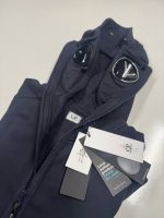 CP Company Diagonal Raised Fleece goggle Hood Open Zipped Sweatshirt in Navy -    XXL / 25” p2p - Image 10