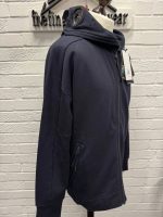 CP Company Diagonal Raised Fleece goggle Hood Open Zipped Sweatshirt in Navy -    XXL / 25” p2p - Image 5