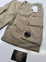 CP COMPANY COTTON GABARDINE CARGO SHORTS IN KHAKI - Image 2