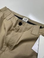 CP COMPANY COTTON GABARDINE CARGO SHORTS IN KHAKI - Image 3