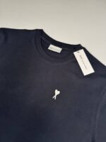AMI PARIS Ami De Coeur UTS387.726 Black / White Place des Victoires T-Shirt - Image 10