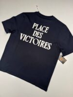 AMI PARIS Ami De Coeur UTS387.726 Black / White Place des Victoires T-Shirt - Image 7