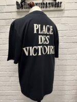 AMI PARIS Ami De Coeur UTS387.726 Black / White Place des Victoires T-Shirt - Image 12