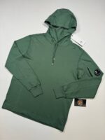 CP Company 033A Light Fleece hooded Sweatshirt in Green / 649   - Small / p2p 20”