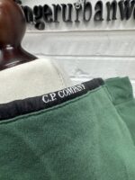 CP Company 033A Light Fleece hooded Sweatshirt in Green / 649   - Small / p2p 20” - Image 5