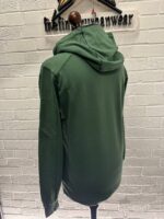 CP Company 033A Light Fleece hooded Sweatshirt in Green / 649   - Small / p2p 20” - Image 6