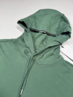 CP Company 033A Light Fleece hooded Sweatshirt in Green / 649   - Small / p2p 20” - Image 7