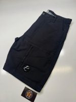 Ss25 
CP Company 275A Ottoman cargo shorts in black  - Size 54 / w38” - Image 4