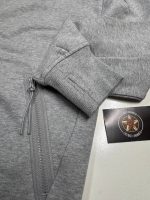 CP Company Diagonal Raised Fleece goggle Hood Open Zipped Sweatshirt in Grey - Image 2