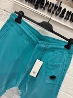 CP Company Light  Fleece Shorts  - Turquoise. - Image 2
