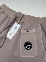 CP Company resist dyed Bermuda shorts in brushed emerized diagonal fleece - Dusky Rose - XXL / w38” - Image 4