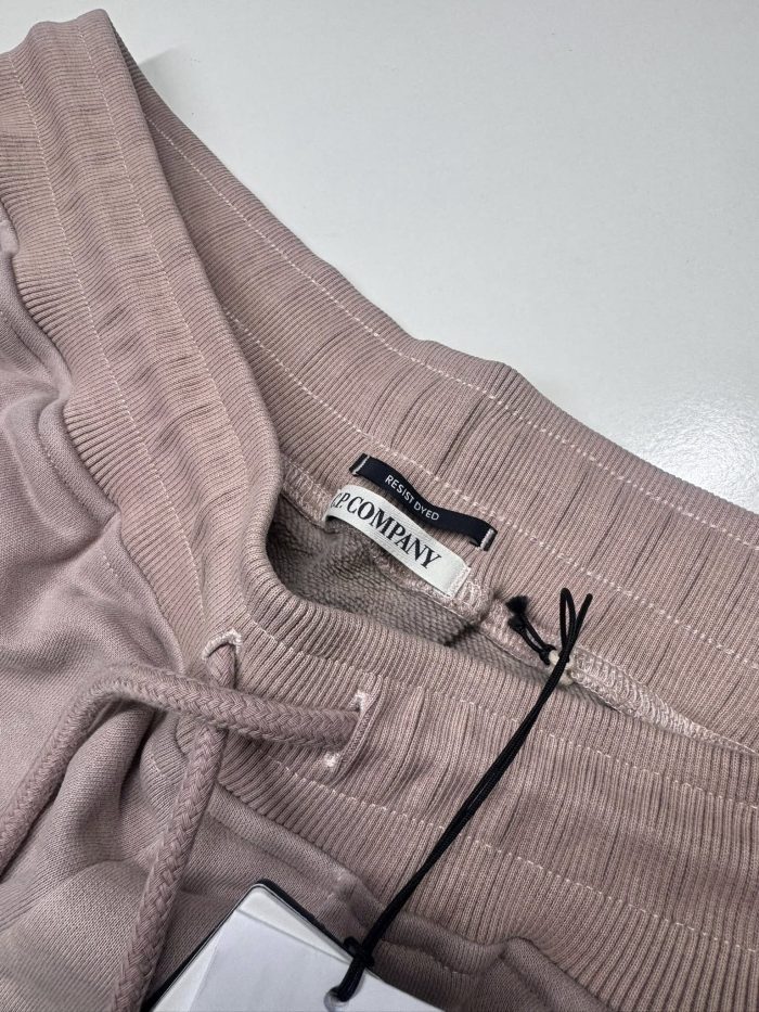 CP Company resist dyed Bermuda shorts in brushed emerized diagonal fleece - Dusky Rose - XXL / w38” - Image 6