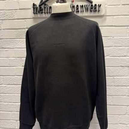Cp Company Brushed Emerized Diagonal Fleece Sweatshirt in Black  -   Medium / p2p 23”