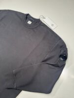 Brand new Season -  CP Company Brushed & Emerized Diagonal Fleece Sweatshirt - Black - Image 2
