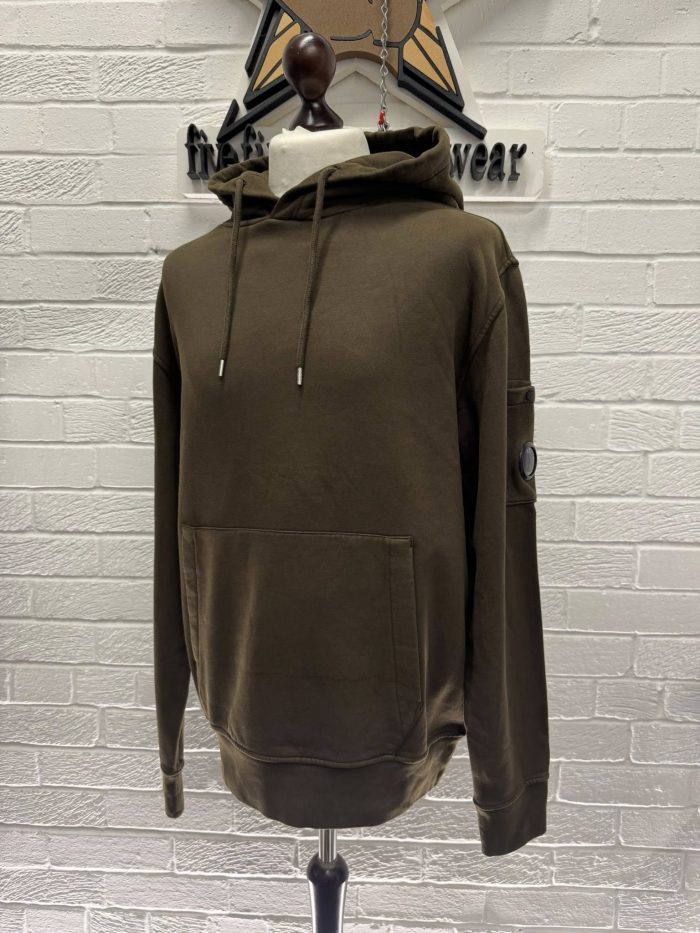 Cp company Resist dyed Hooded sweatshirt in Green - Image 3