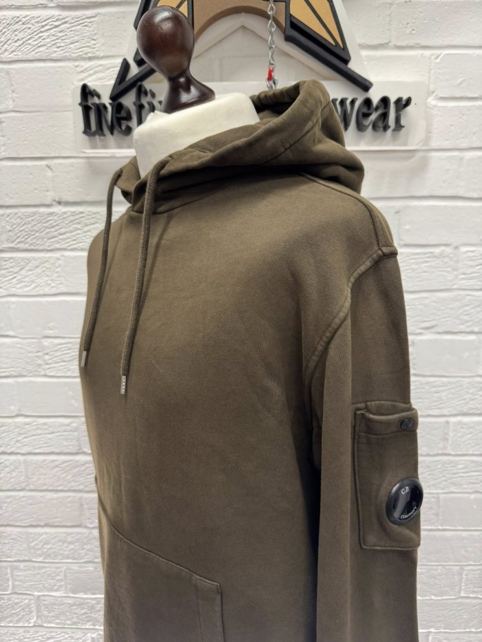 Cp company Resist dyed Hooded sweatshirt in Green - Image 4