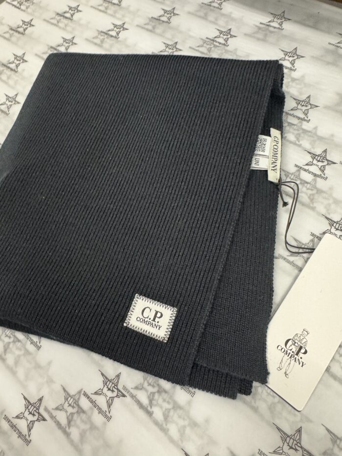 CP Company Re- Wool knit scarf in Sage - Image 8