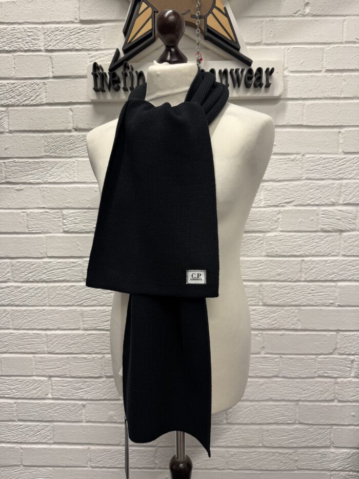 CP Company Re- Wool knit scarf in Sage - Image 9