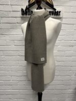 CP Company Re- Wool knit scarf in Sage - Image 4