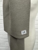 CP Company Re- Wool knit scarf in Sage - Image 5