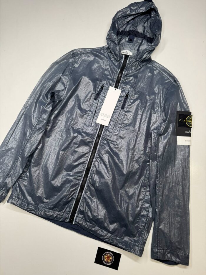 Stone Island 43034 Lucido-TC_Packable Hooded Jacket in Lucido-TC      Blue  / V0024 - Image 1