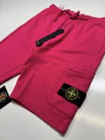 Stone island 64651 FLEECE SHORTS in Bubblegum  -     Medium  / w32” - Image 3