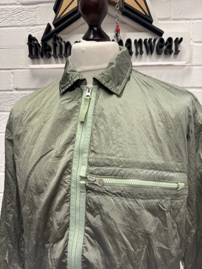STONE ISLAND GREEN OVERSHIRT 10919 NYLON METAL IN ECONYL® REGENERATED NYLON  -   XL  / 24”P2P - Image 2