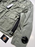 CP COMPANY Chrome-R 500 MIGLIA Goggle Jacket in green      -     Size 50 / Large. / 23” p2p - Image 5