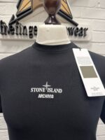 STONE ISLAND 2NS91 SHORT SLEEVE T-SHIRT IN BLACK   -   Small / p2p 19”