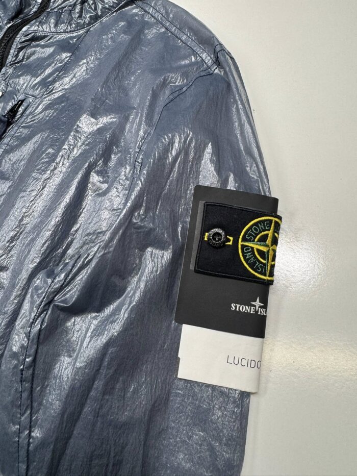 Stone Island 43034 Lucido-TC_Packable Hooded Jacket in Lucido-TC      Blue  / V0024 - Image 3