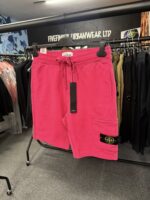 Stone island 64651 FLEECE SHORTS in Bubblegum  -     Medium  / w32”